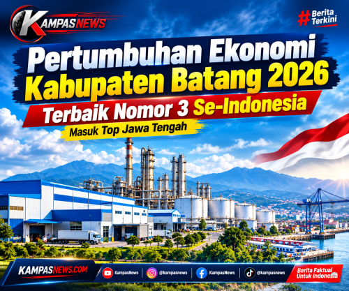 Pertumbuhan Ekonomi Di Batang Terbaik Nomor 3 Se-Indonesia
